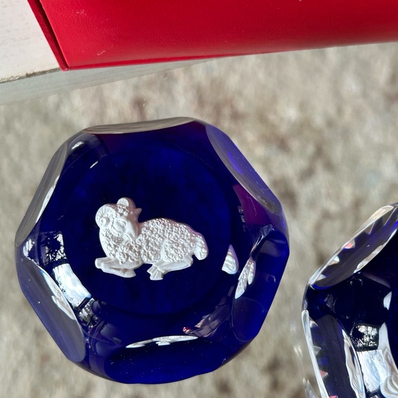 Vintage Baccarat Zodiac Paperweights - Picture 3 of 9